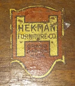 Hekman Furniture Company label