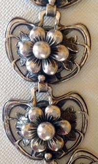 close-up of necklace